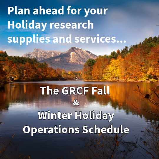 The Fall & Winter Holiday – Operation Schedule